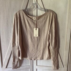 Mia Joy Elegant Tan Women's Top